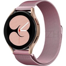 Kuhi Mey Ithalat®  Samsung Galaxy Watch 4 Metal Mıknatıslı Kordon - Rose