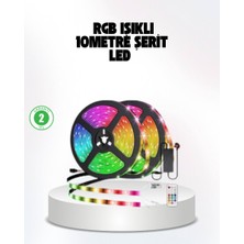 Wisipi Müziğe Duyarlı Renkli Smart Şerit LED Işık USB Bağlantılı Ambiyans Aydınla - WS003Q-9VOPA