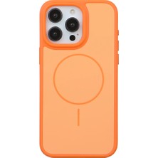 Casen iPhone 16 Pro Uyumlu Turuncu Premium Magsafe Destekli Darbe Emici Kamera Koruma Dayanıklı