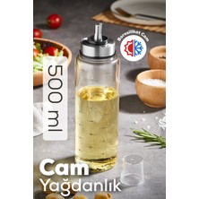 Empressco Pratik Borosilikat Cam Yağlık ve Sirkelik, 500 Ml, Şık ve Dayanıklı Tasarım
