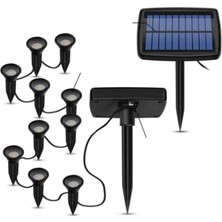 Pltech 10’lu Solar Bahçe Spot Lambası – Güneş Enerjili Toprak Saplamalı LED Yol ve Peyzaj Aydınlatma