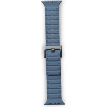 Kuhi Mey Ithalat®   Watch 42MM Magnus Mıknatıslı Silikon Kordon - Mavi