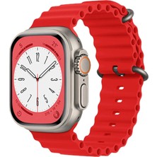Kuhi Mey Ithalat®   Watch 42MM Ocean Kordon - Kırmızı
