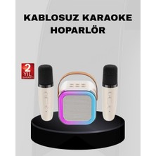 Wisipi Taşınabilir Karaoke Hoparlör Bluetooth 5.0 ve Çift Mikrofonlu - WS003Q-9VFGR7