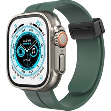 Kuhi Mey Ithalat®   Watch 42MM KR412 Elegance Stylısh Kordon - Koyu Yeşil