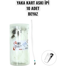 Seyfi Kırtasiye Yaka Kart Askı Ipi 10 Adet Beyaz