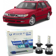 Photon Saab 9-5 LED Xenon Uzun Far Ampulü H7 Access Yeni Seri Beyaz 2001+