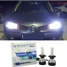 Photon Renault Megane 2 LED Xenon Uzun Far Ampulü H1 Access Yeni Seri Beyaz