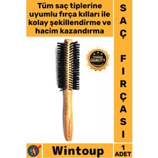 Wintoup #fırça Yanmaz Ergonomik Ahşap Sap Isıya Dayanıklı Professional Saç Fırçası Fön Isısına Dayanıklı