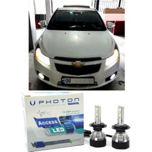 Photon Chevrolet Cruze LED Xenon Sis Farı Ampulü H8 Access Yeni Seri Beyaz