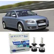 Photon Audi A4 B6 LED Xenon Uzun Far Ampulü H7 Access Yeni Seri Beyaz 2000-2006
