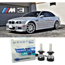 Photon Bmw E46 LED Xenon Uzun Far Ampulü H7 Access Yeni Seri Beyaz