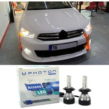 Photon Citroen C Elysee LED Xenon Kısa Far Ampulü H7 Access Yeni Seri Beyaz 2012-2023