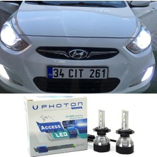 Photon Hyundai Accent Blue LED Xenon Sis Far Ampulü H27 Access Yeni Seri Beyaz