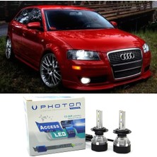 Photon Audi A3 8p LED Xenon Uzun Far Ampulü H7 Access Yeni Seri Beyaz 2004 - 2008