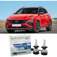 Photon Hyundai Kona LED Xenon Kısa Far Ampulü H7 Access Yeni Seri Beyaz 2017-2022