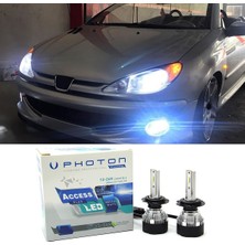 Photon Peugeot 206 LED Xenon Kısa Far Ampulü H7 Access Yeni Seri Beyaz 2003+