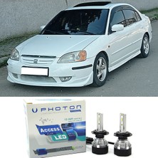 Photon Honda Civic Vtec 1 Es7 LED Xenon Sis Far Ampulü H11 Access Yeni Seri Beyaz 2001-2004