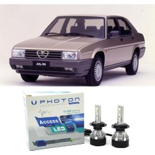 Photon Alfa Romeo 90 Uzun + Kısa Far Ampulü H4 Access Yeni Seri Beyaz 1984-1987