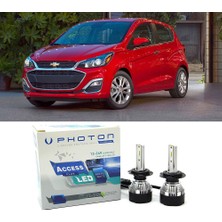 Photon Chevrolet Spark Uzun + Kısa Far Ampulü H4 Access Yeni Seri Beyaz 2016-2021