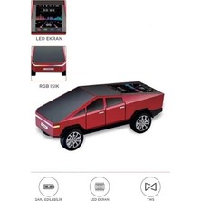 Herşey Trend D68 Cyber Model Araba Tasarımlı Bluetooth Hoparlör 15W Güçlü Ses Rgb LED /tws/usb Kırmızı