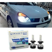 Photon Renault Clio 2 LED Xenon Kısa Far Ampulü H7 Access Yeni Seri Beyaz 2002-2006