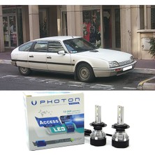Photon Citroen Cx LED Xenon Uzun + Kısa Far Ampulü H4 Access Yeni Seri Beyaz