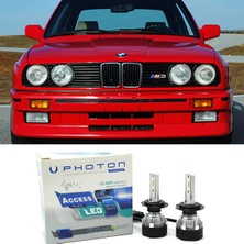 Photon Bmw E30 LED Xenon Uzun Far Ampulü H1 Access Yeni Seri Beyaz
