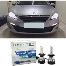 Photon Peugeot 308 LED Xenon Uzun Far Ampulü H1 Access Yeni Seri Beyaz