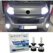 Photon Fiat Fiorino LED Xenon Uzun + Kısa Far Ampulü H4 Access Yeni Seri Beyaz