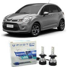 Photon Citroen C3 Uzun Far Ampulü H1 Access Yeni Seri Beyaz 2009-2015