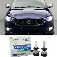 Photon Fiat Egea LED Xenon Kısa Far Ampulü H7 Access Yeni Seri Beyaz