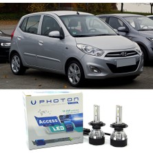 Photon Hyundai I10 Uzun + Kısa Far Ampulü H4 Access Yeni Seri Beyaz 2007-2013