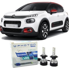 Photon Citroen C3 LED Xenon Uzun Far Ampulü H7 Access Yeni Seri Beyaz 2016+