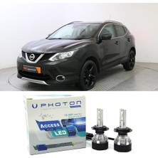 Photon Nissan Qashqai J11 LED Xenon Kısa Far Ampulü H11 Access Yeni Seri Beyaz 2014+