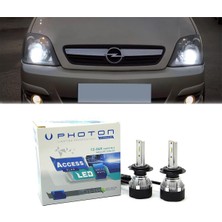 Photon Opel Meriva A LED Xenon Uzun Far Ampulü H1 Access Yeni Seri Beyaz 2003 - 2010