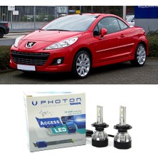 Photon Peugeot 207 cc Uzun Far Ampulü H1 Access Yeni Seri Beyaz 2009-2015