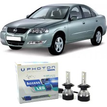 Photon Nissan Almera LED Xenon Kısa Far Ampulü H7 Access Yeni Seri Beyaz 2005+