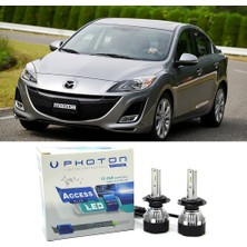 Photon Mazda 3 LED Xenon Uzun Far Ampulü Hb3 Access Yeni Seri Beyaz 2009-2013