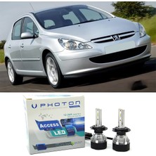 Photon Peugeot 307 LED Xenon Uzun Far Ampulü H1 Access Yeni Seri Beyaz 2000-2005