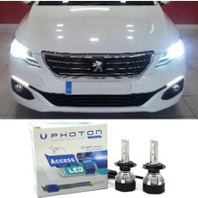 Photon Peugeot 301 LED Xenon Kısa Far Ampulü H7 Access Yeni Seri Beyaz 2017+