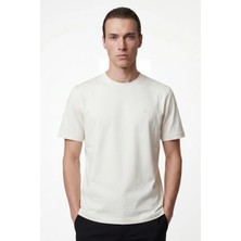 Hakke Erkek Basic Düz Renk Rahat Kalıp T-Shirt