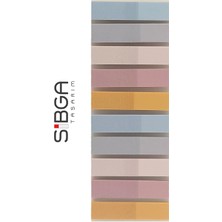 Sibga Tasarım Şeffaf Renkli Postit Post-It Post It. Kitap Ayracı Ayraç Postit Sticker Not Kağıdı 200 Yaprak