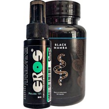 Fırsatkolik EROSPROF101 Erkeklere Büyük Boy 60ML Geciktiricisprey + Siyahkobra Erkeklere Karakobra Hissi 60LI