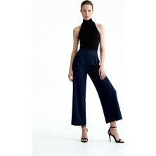 Hakke Wide Leg Cepli Geniş Paça Yüksek Bel Pantolon