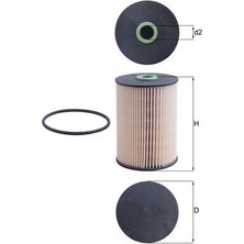 Mahle Mixdepo Yakit Filtresi Caddy Iii-Golf V-Jetta Iii-Octia-Toledo Iii-Leon-Altea-A3 1.9tdi-2.0tdi