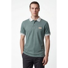 Hakke Klasik Model Düğmeli Polo Yaka Erkek T-Shirt