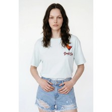 Hakke Beach Breeze Baskılı Oversize T-Shırt