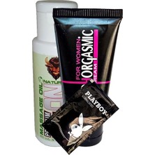 Fırsatkolik Playboy Bizon Masaj Oil 60  ml  + Nymphorgasmik Gel + Playboy Lub