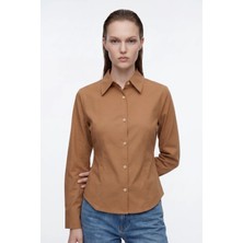 Hakke Basic Slim Fit Kadın Gömlek